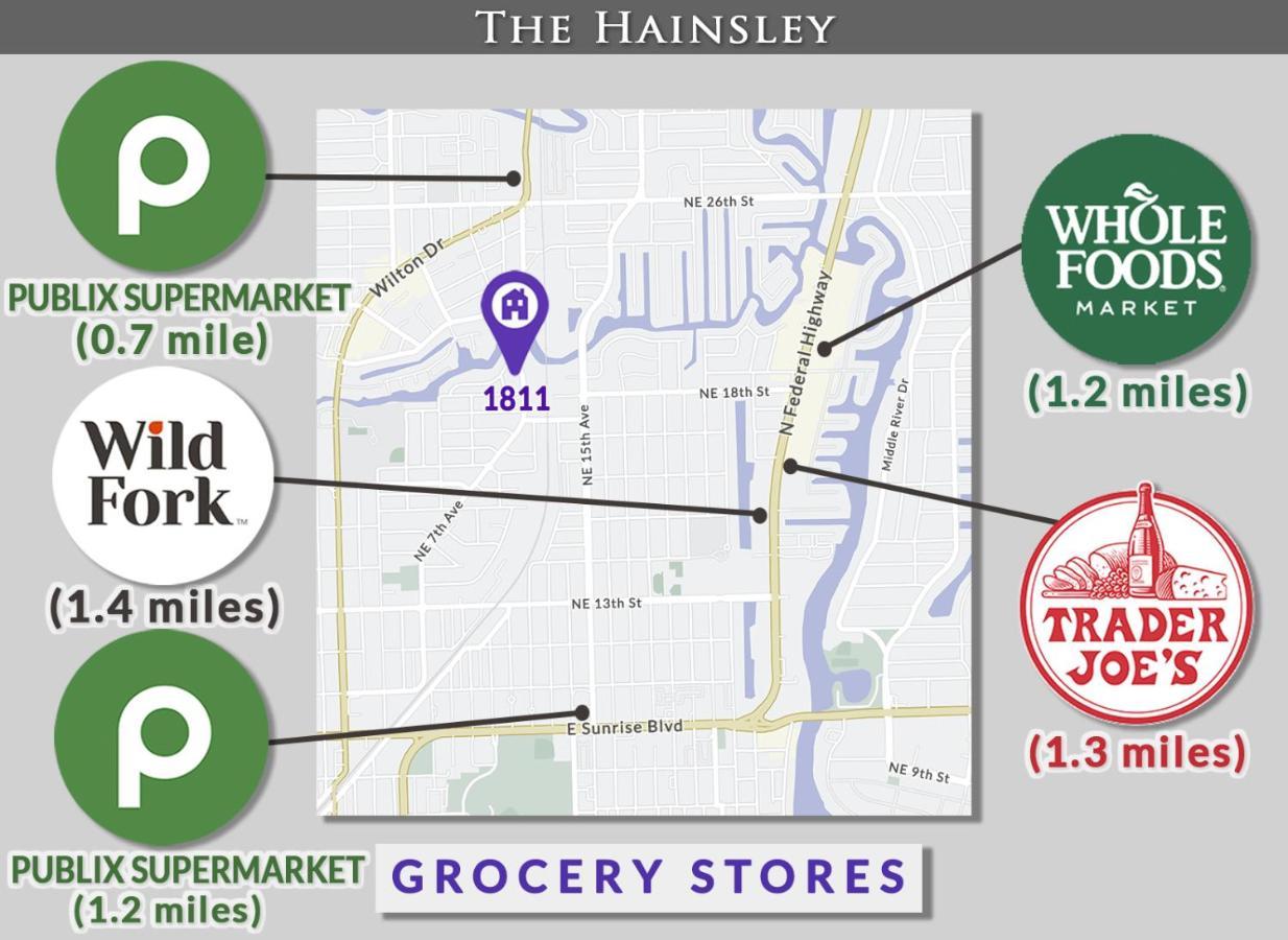 Hainsley Apartments - Walk To Wilton Drive Fort Lauderdale Bagian luar foto